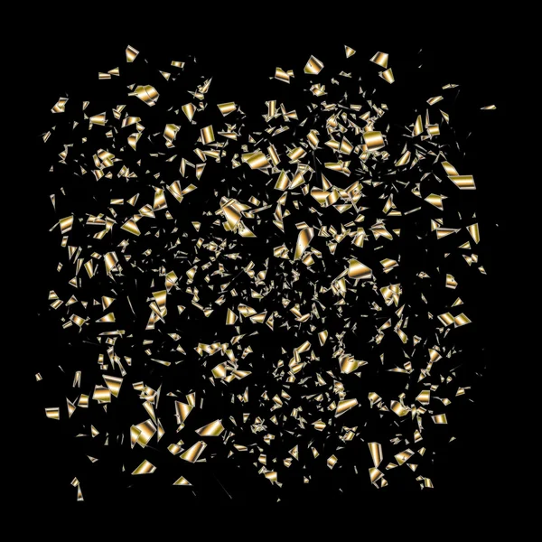 Abstrakt grunge svart bakgrund med ett guld — Stock vektor