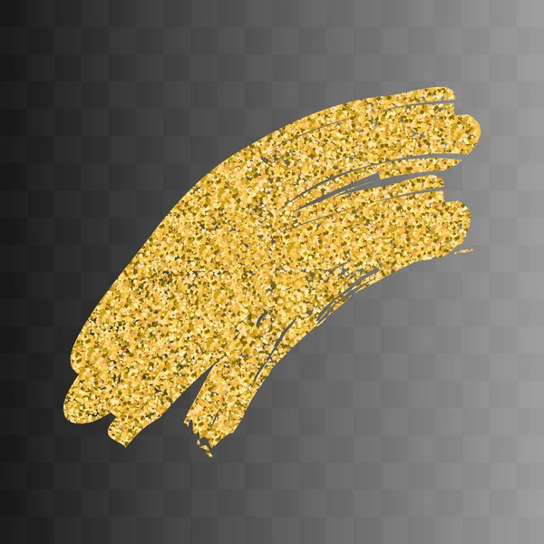 Mancha de mancha de mancha de pintura de oro vectorial . — Vector de stock