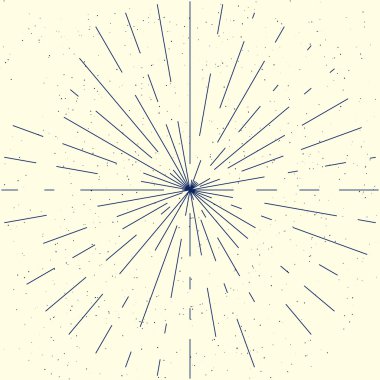Vektör vintage ışınları - tasarım öğeleri patlama