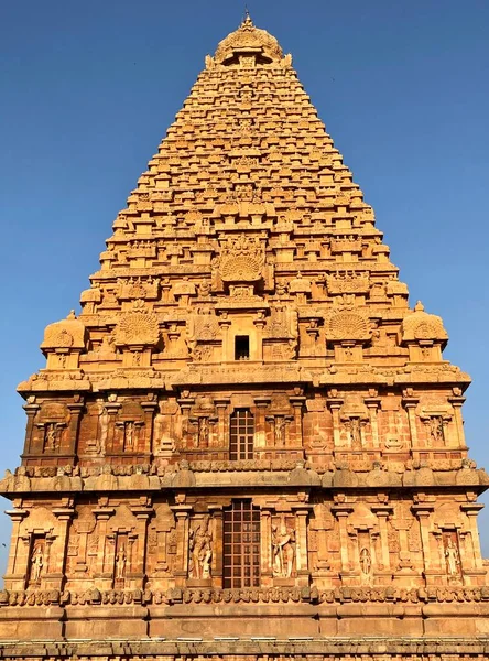 Temple Brihadeeswarar Thanjavur Tamilnadu Inde Lord Shiva Temple Tour Extérieure — Photo