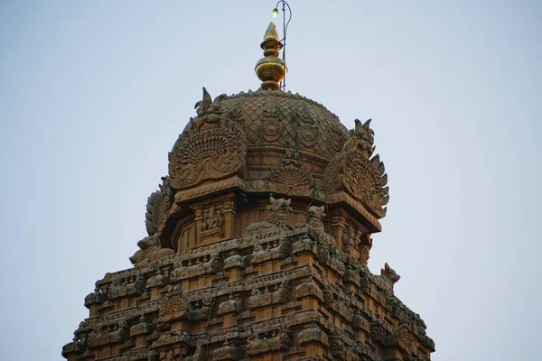 Brihadeeswarar Temple Thanjavur Tamilnadu India Lord Shiva Temple Exterior Tower — Stock Photo, Image