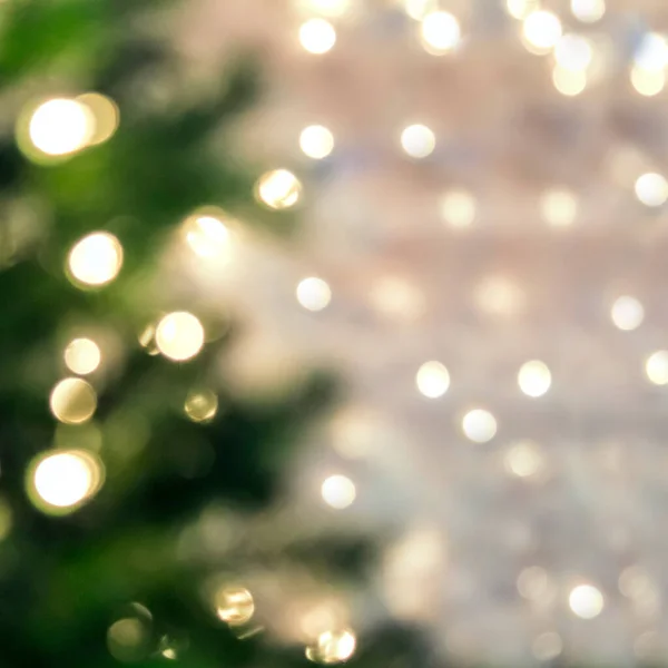 Árbol Navidad Luces Bokeh Desenfocadas — Foto de Stock