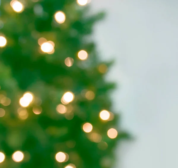Αφηρημένη Αφόδευση Χριστουγεννιάτικο Δέντρο Defocused Bokeh Φώτα Διακοπές Φόντο — Φωτογραφία Αρχείου