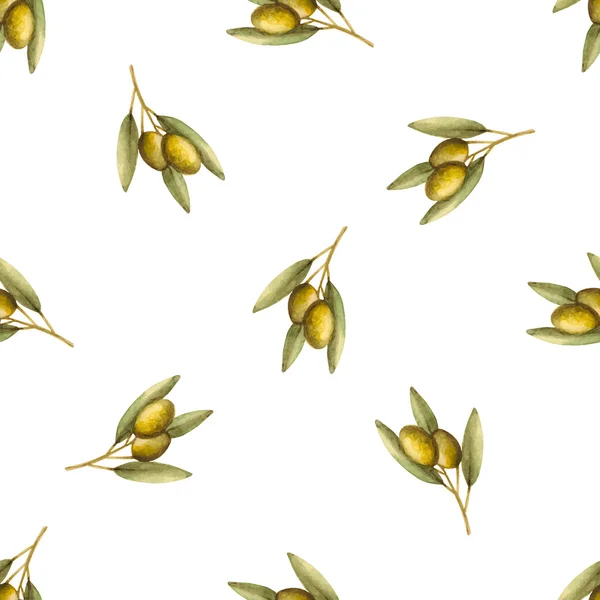 Оливки бесшовные — стоковый вектор