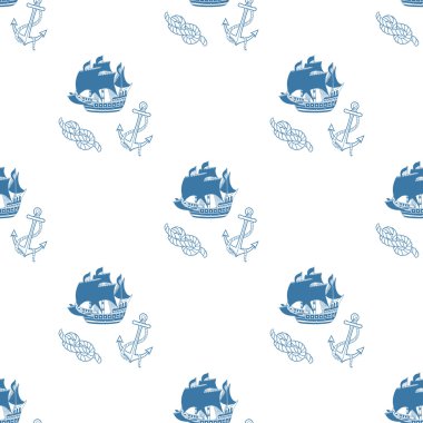 Deniz tasarım öğeleri kümesi