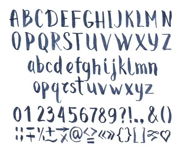 Drawing vector calligraphic font — Stok Vektör