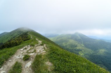 Milli Parkı Mala Fatra siste rotasında turizm