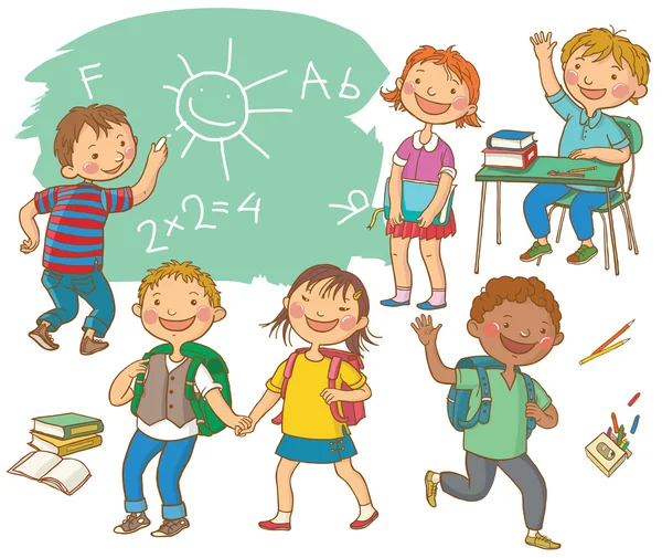 Sevimli okul çocukları