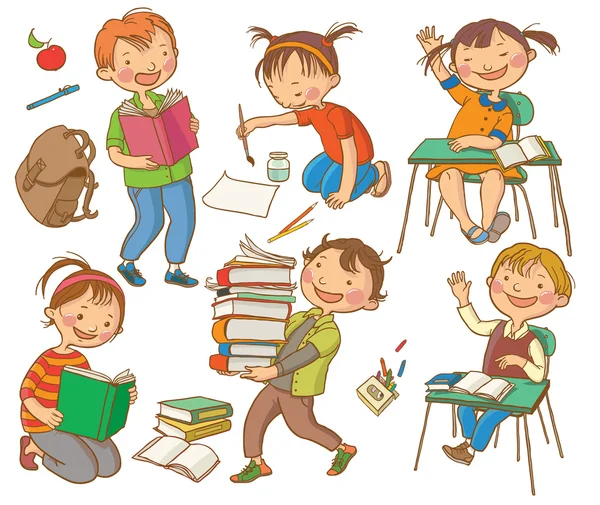 Sevimli okul çocukları