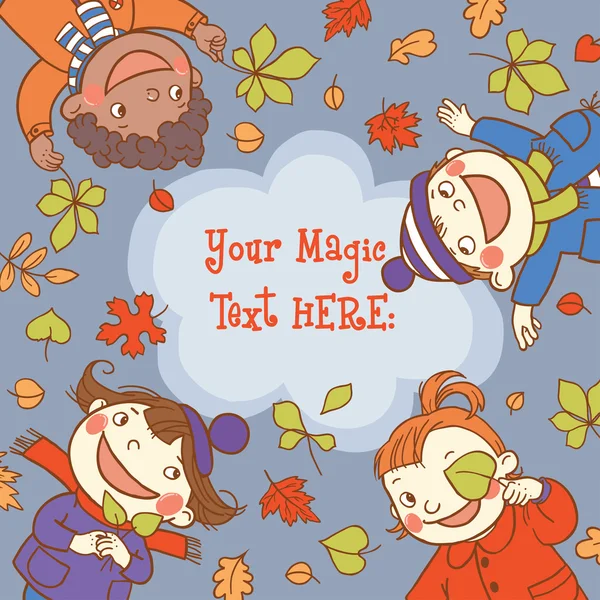 Çocuklar sonbahar Güz