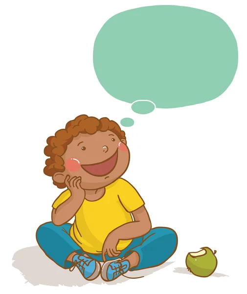 Çocuk ve konuşma balonu