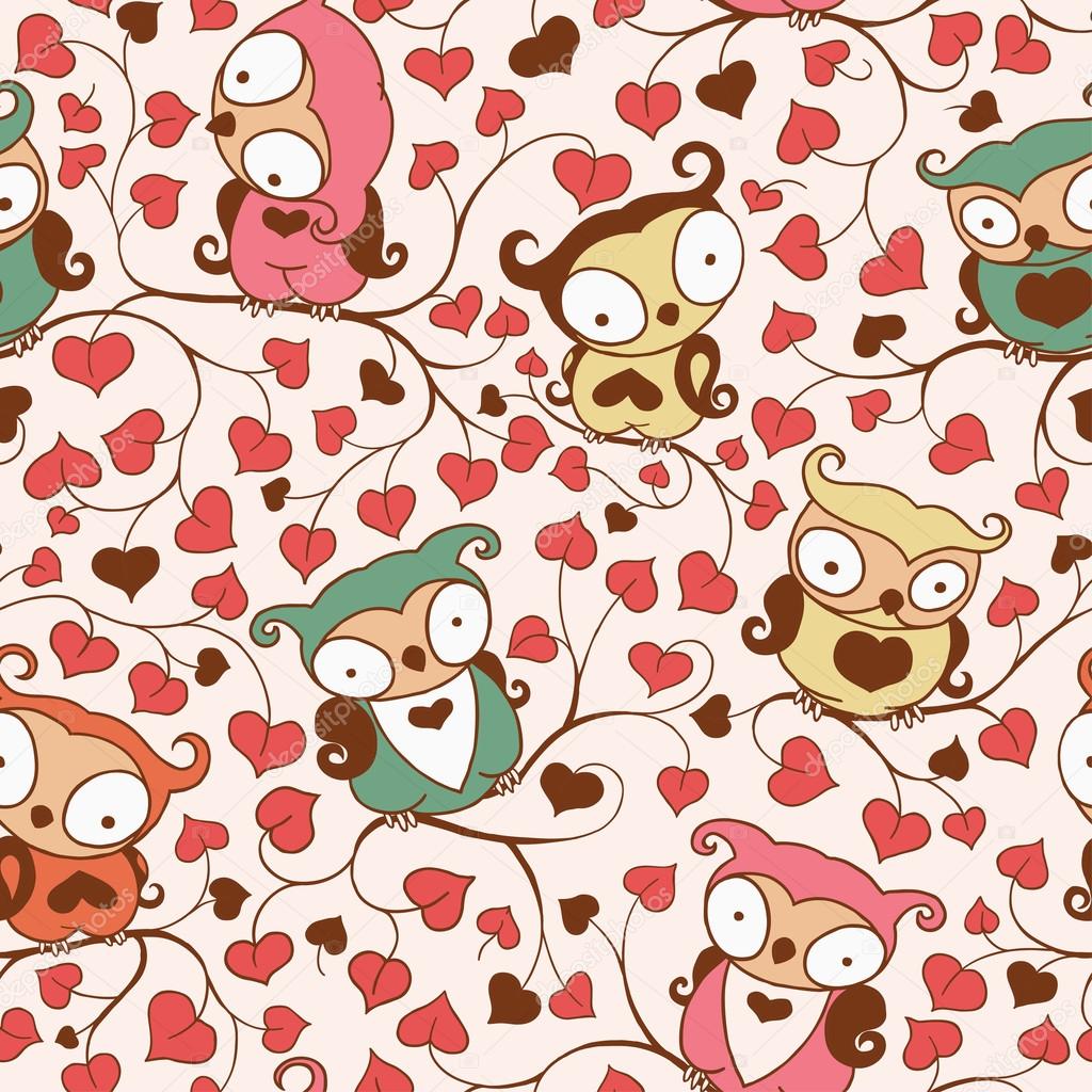 Cute Owls Pattern