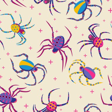 Örümcekler Cadılar Bayramı desen