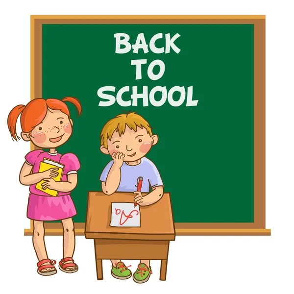 okul çocukları sınıfta.