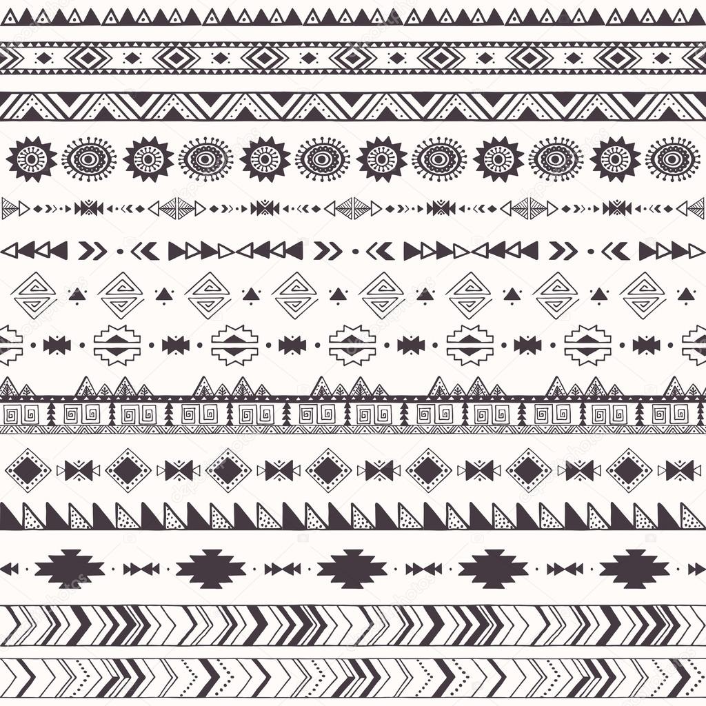 Tribal motifs pattern