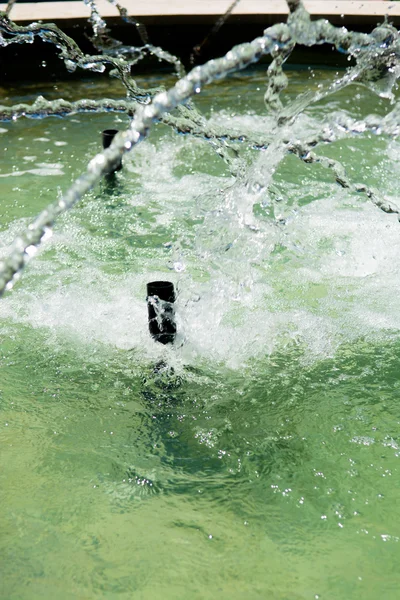 Clear Water Jets In Fountain — Stok fotoğraf
