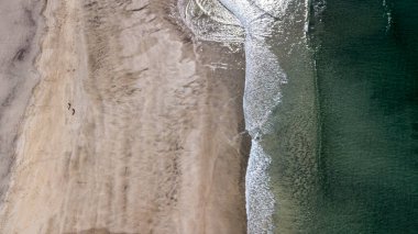 Norveç 'in Lofoten Adaları' ndaki Lofotodden Ulusal Parkı 'nda Kvalvika Plajı