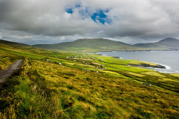 Пейзаж с домами в Ирландии — стоковое фото