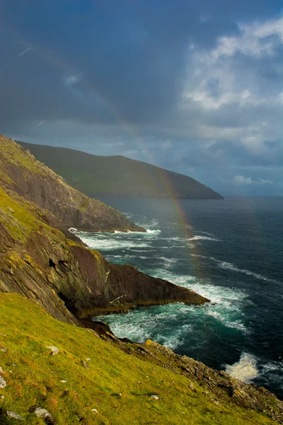 Rainbow At The Coast Of Slea Head In Ireland — Stock Photo, Image