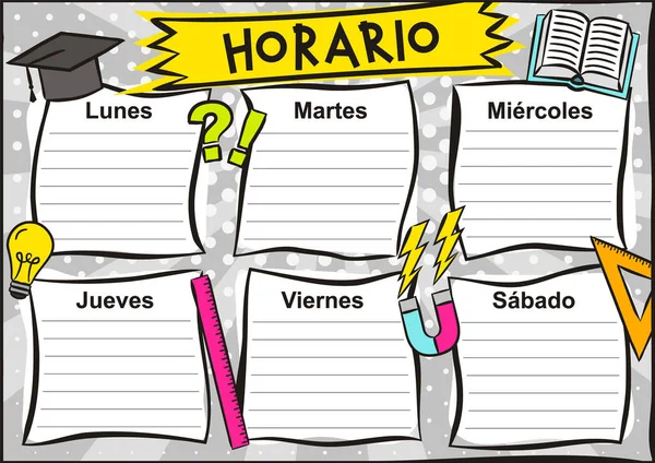 Word martes tuesday in spanish decorative Vector Image