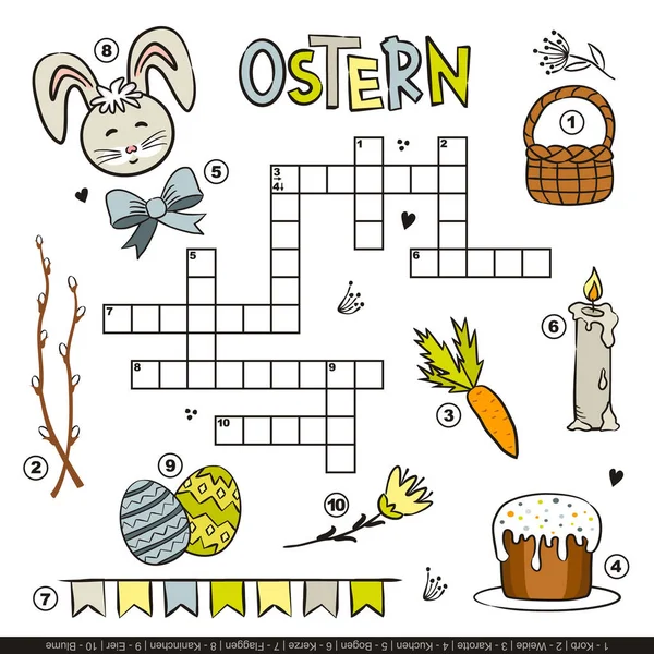 74 Easter crossword Vector Images Depositphotos