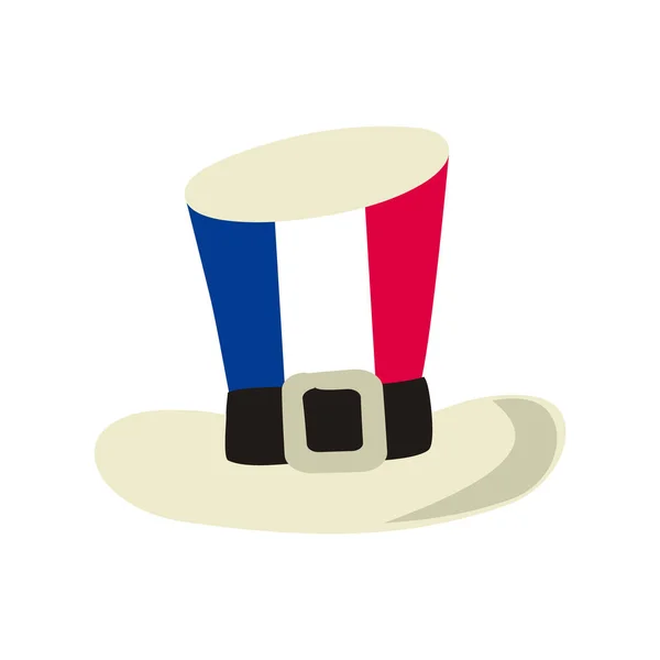 프랑스 삼색기의 색으로 프랑스 기념일 Bastille Day 프랑스의 National Decor — 스톡 벡터