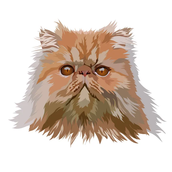 Retrato Realista Una Esfinge Gato Vector Ilustración — Vector de stock