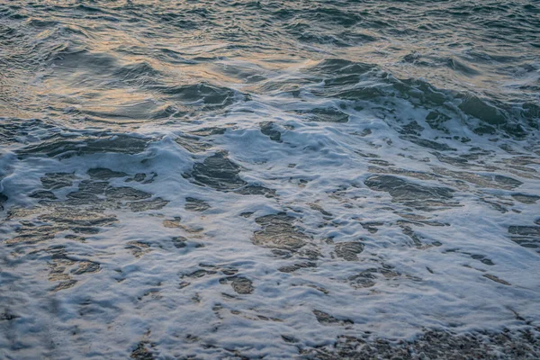 Espuma Mar Superfície Água — Fotografia de Stock