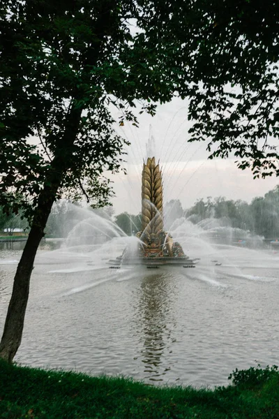 Πάρκο Vdnkh Στη Μόσχα Καλοκαίρι 2021 — Φωτογραφία Αρχείου