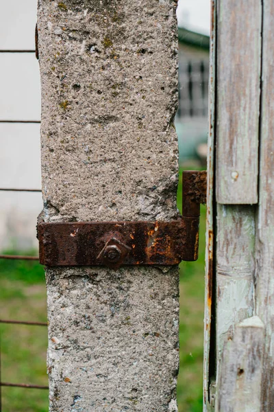 Metallstange Den Pfosten — Stockfoto