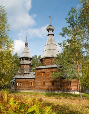 Nijniy Novgorod bölgesi. Kilise St. Seraphim Sarov.