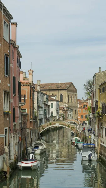 2019 Olaszország Velencében Velencei Csatorna Látképe — Stock Fotó