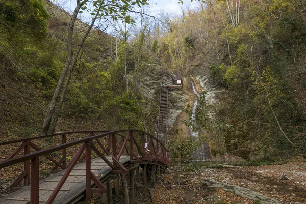 Ryssland Krasnodar Regionen Gebiusskiye Vattenfall — Stockfoto