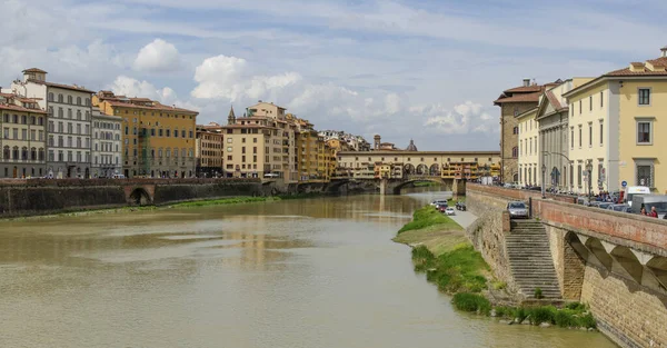 2019 Italië Florence Uitzicht Rivier Arno Het Centrum Van Florence — Stockfoto