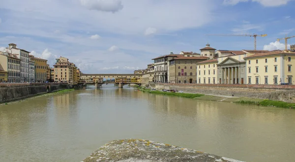 2019 Італія Флоренс Вид Річку Арно Центр Флоренції — стокове фото