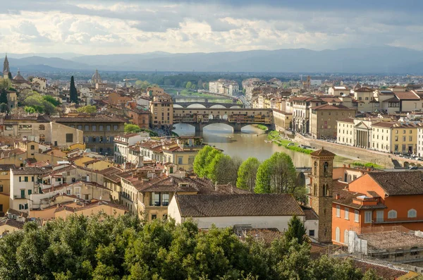 .  İtalya. Floransa. Şehrin Panoraması.