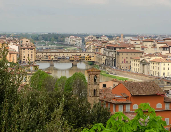 Itálie Florence Panorama Města — Stock fotografie