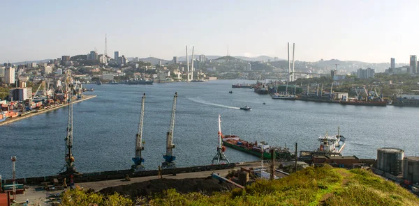 2020 Ryssland Primorye Panorama Över Vladivostok — Stockfoto