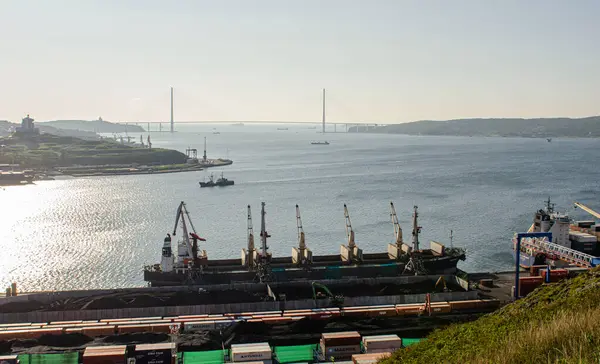 2020 Rusland Primorye Panorama Van Vladivostok — Stockfoto