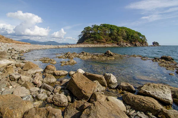 Rusia Nakhodka Vista Roca Bahireva — Foto de Stock