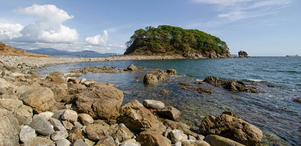 Rusia Nakhodka Vista Roca Bahireva — Foto de Stock