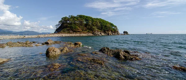 Russie Nakhodka Vue Sur Rocher Bahireva — Photo