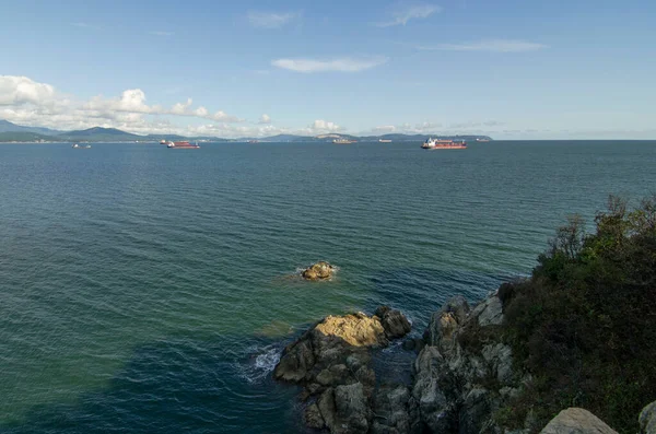 Rusia Primorye Vista Bahía Nakhodka — Foto de Stock