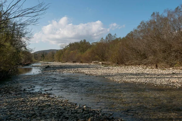 Rusko Krasnodární Oblast Fotografie Řeky Pshada — Stock fotografie