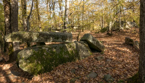 Rússia Região Krasnodar Dolmens Floresta Perto Aldeia Pshada — Fotografia de Stock