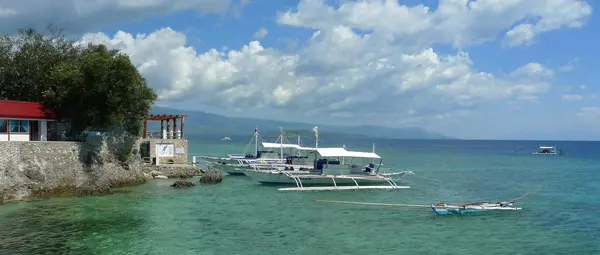 Paisaje Filipino. Moalboal . — Foto de Stock