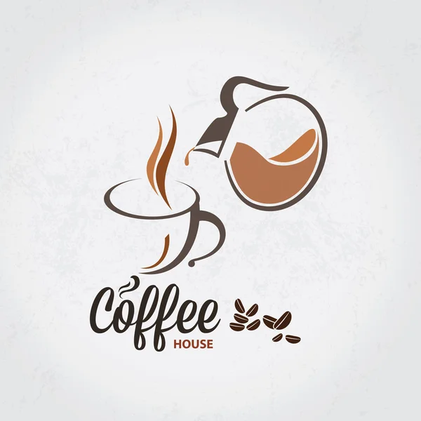 Boceto vectorial de la taza de café . — Vector de stock