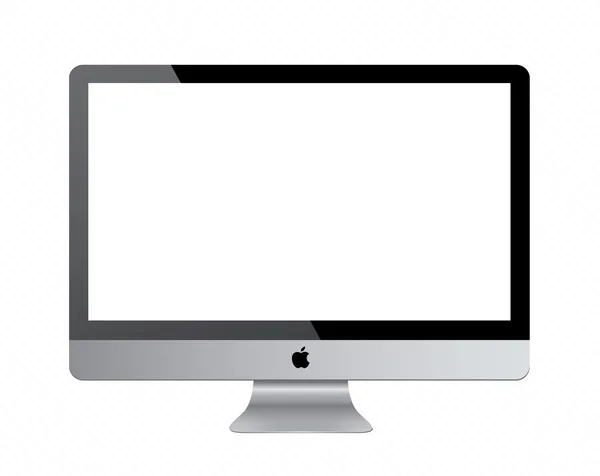 Monitor per computer realistico — Vettoriale Stock