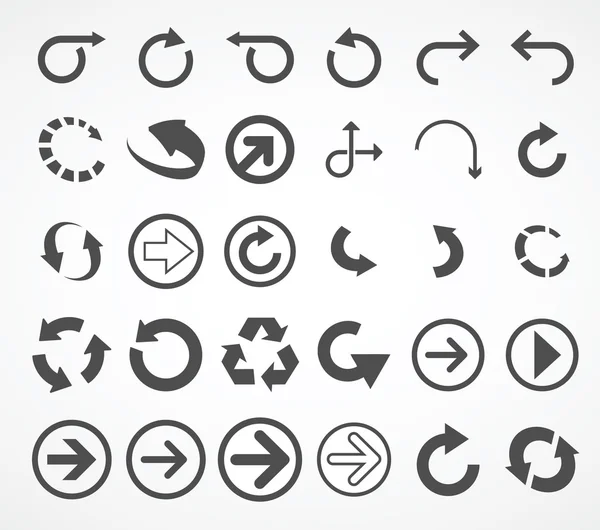 Arrows icons (arrows icons set) — Stock Vector