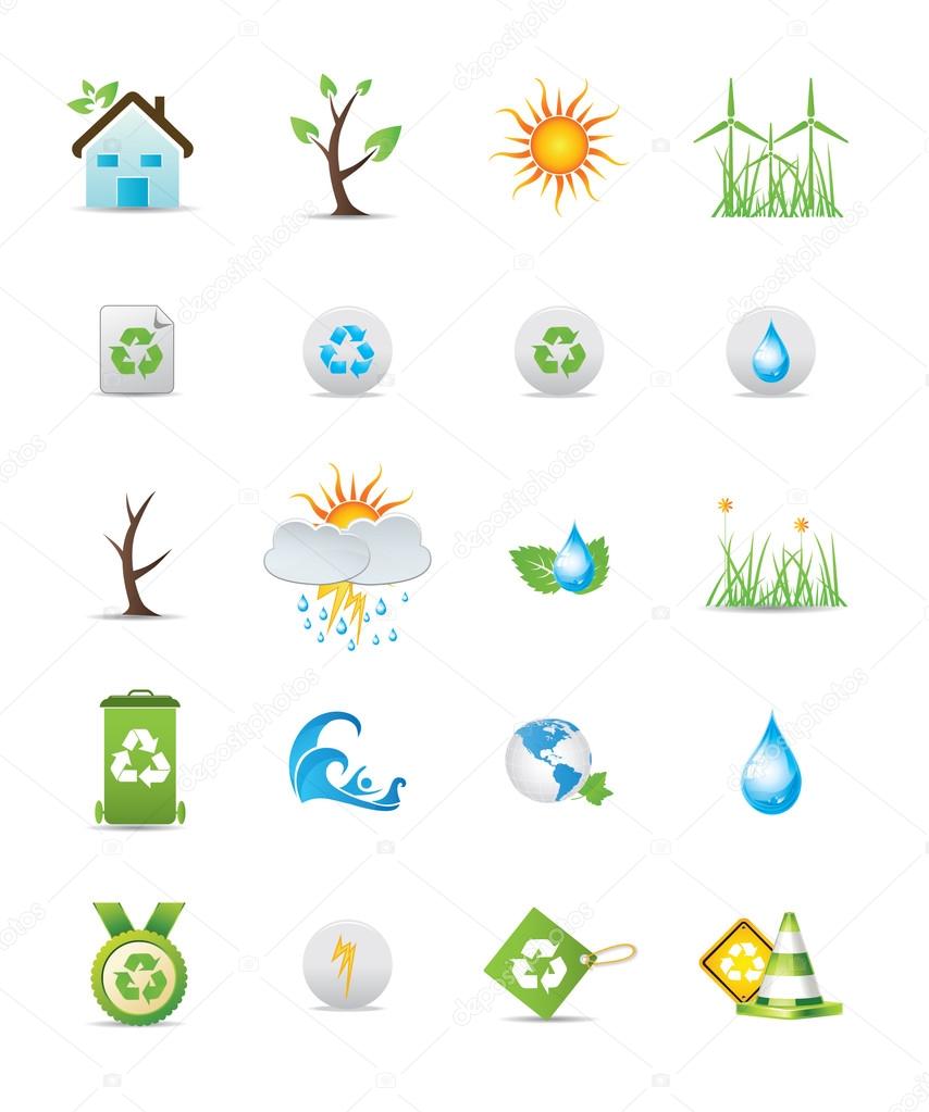 Eco Icon Set.